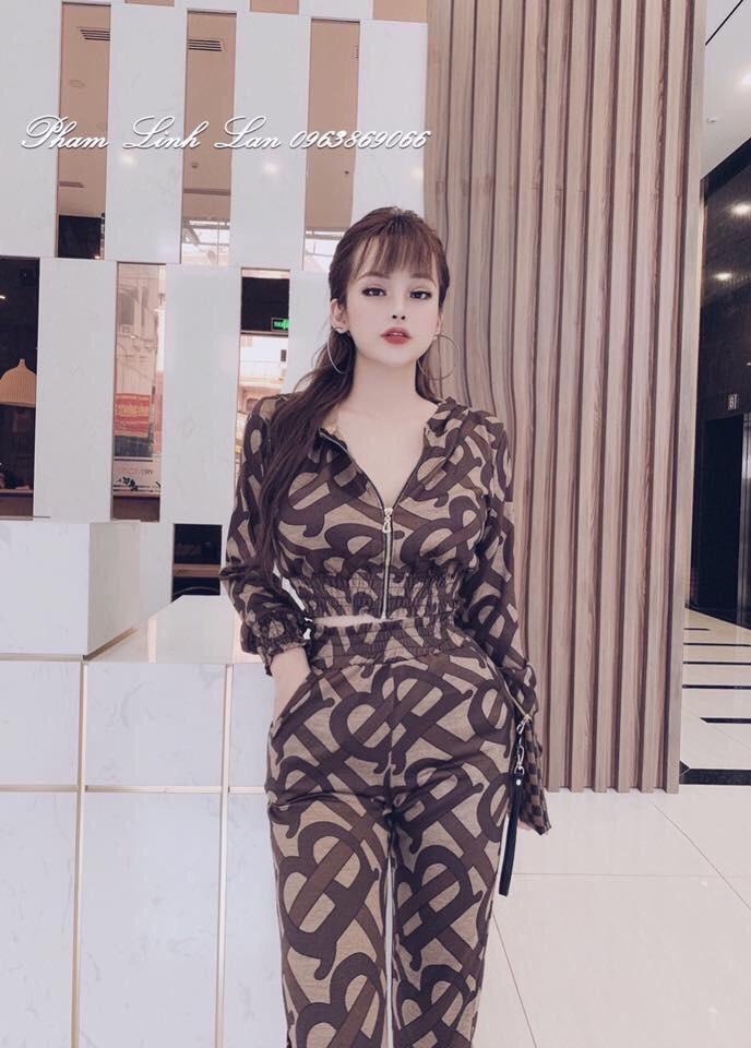 Sét bộ coton tay dài quần dài in họa tiết -QH