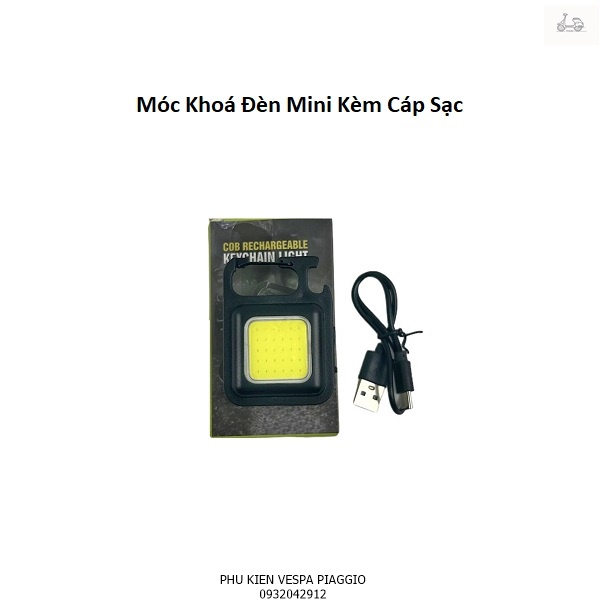 Móc Khoá Đèn Pin Đèn Pin Sạc Led COB Mini siêu sáng