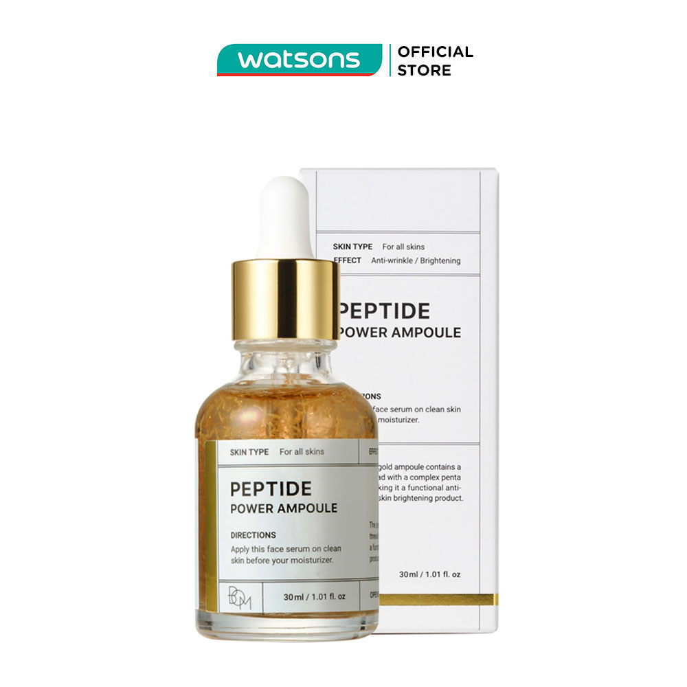 Tinh chất bom làm sáng và săn chắc da peptide power ampoule vàng 24k 30ml