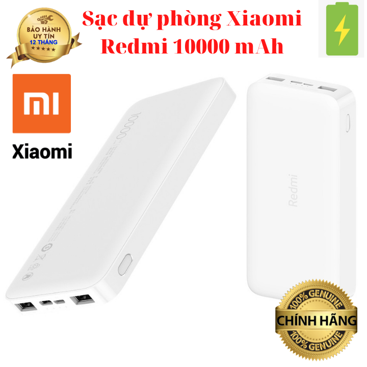 [BH 1 năm] Sạc dự phòng - Pin dự phòng xiaomi redmi 10000 mah