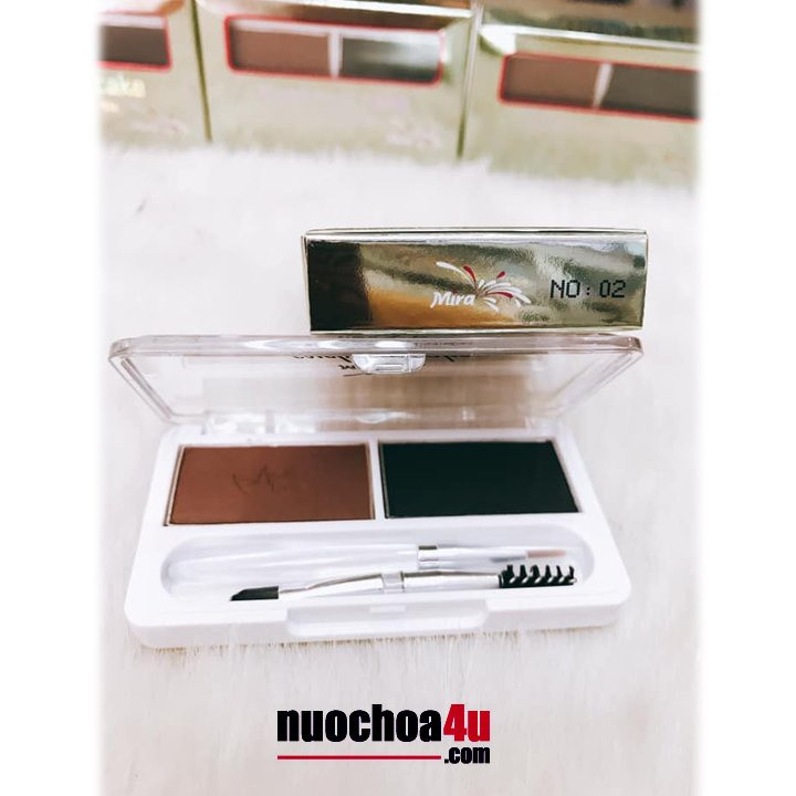 Bột Kẻ Chân Mày 2 Ngăn MIRA EYEBROW CAKE