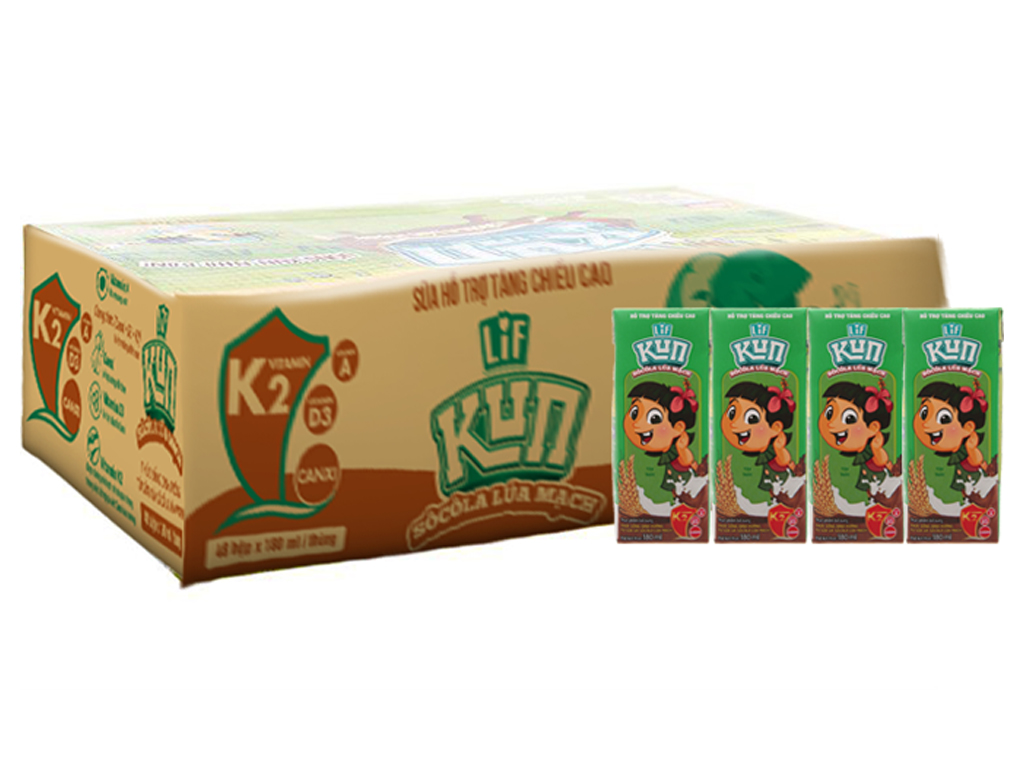 Sữa Chua Uống Kun Vị Socola 110ml (Lốc 4 Hộp)