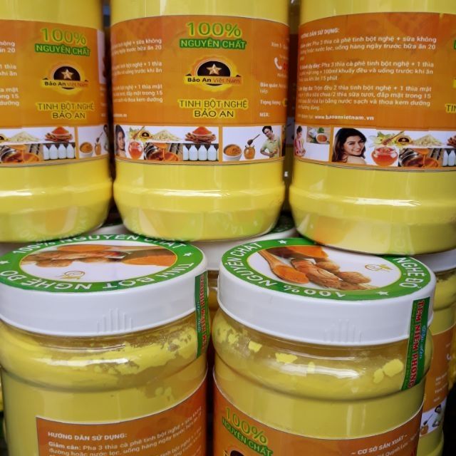 1kg Tinh bột nghệ nếp đỏ (1kg được 2 hộp như hình)