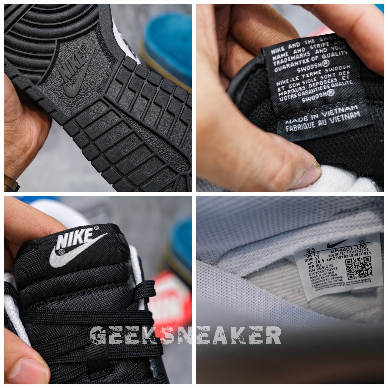 [GeekSneaker] Giày Dunk Low Black Paisley