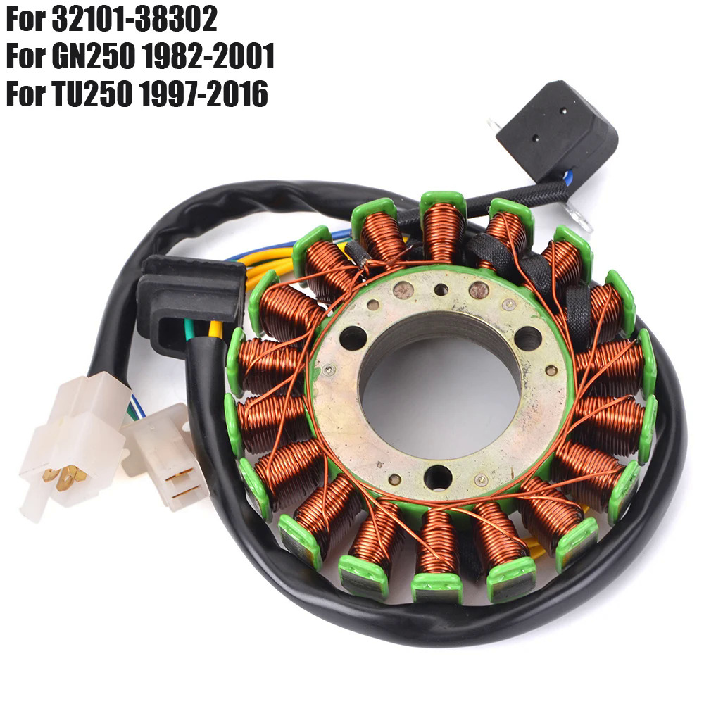 Cho suzuki gn250 tu250 32101 38302 stator cuộn dây động cơ xe máy máy phát điện cuộn dây gn tu 250