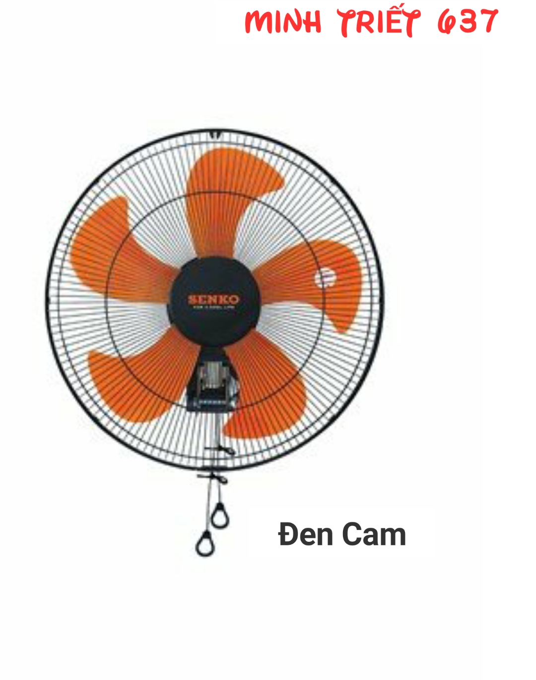Quạt Treo Tường SENKO TC1886 ( Đen Cam, Đen Két)