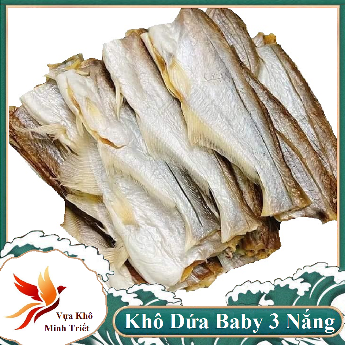 Khô cá dứa baby 3 nắng -vựa khô minh triết cá dứa nhí cần giờ tự nhiên- vựa khô minh triết