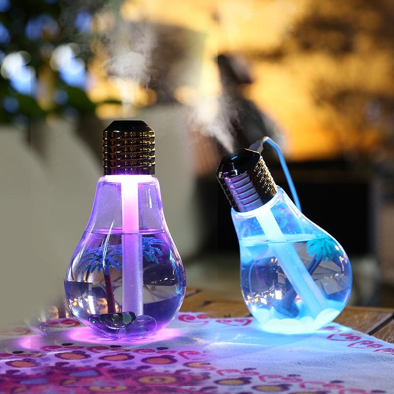 Bảng giá Máy phun sương tạo ẩm hình bóng đèn LED tự động đổi màu