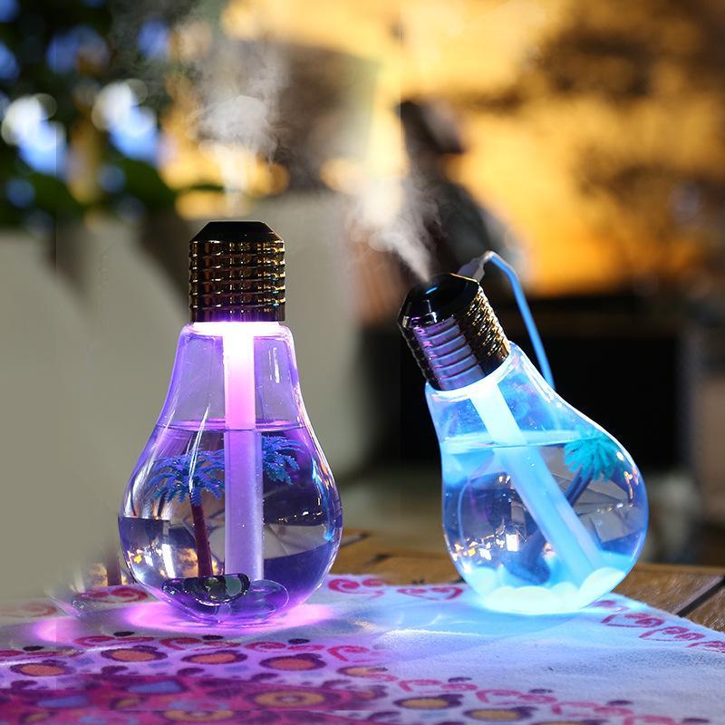 Bảng giá Máy phun sương tạo ẩm hình bóng đèn LED tự động đổi màu