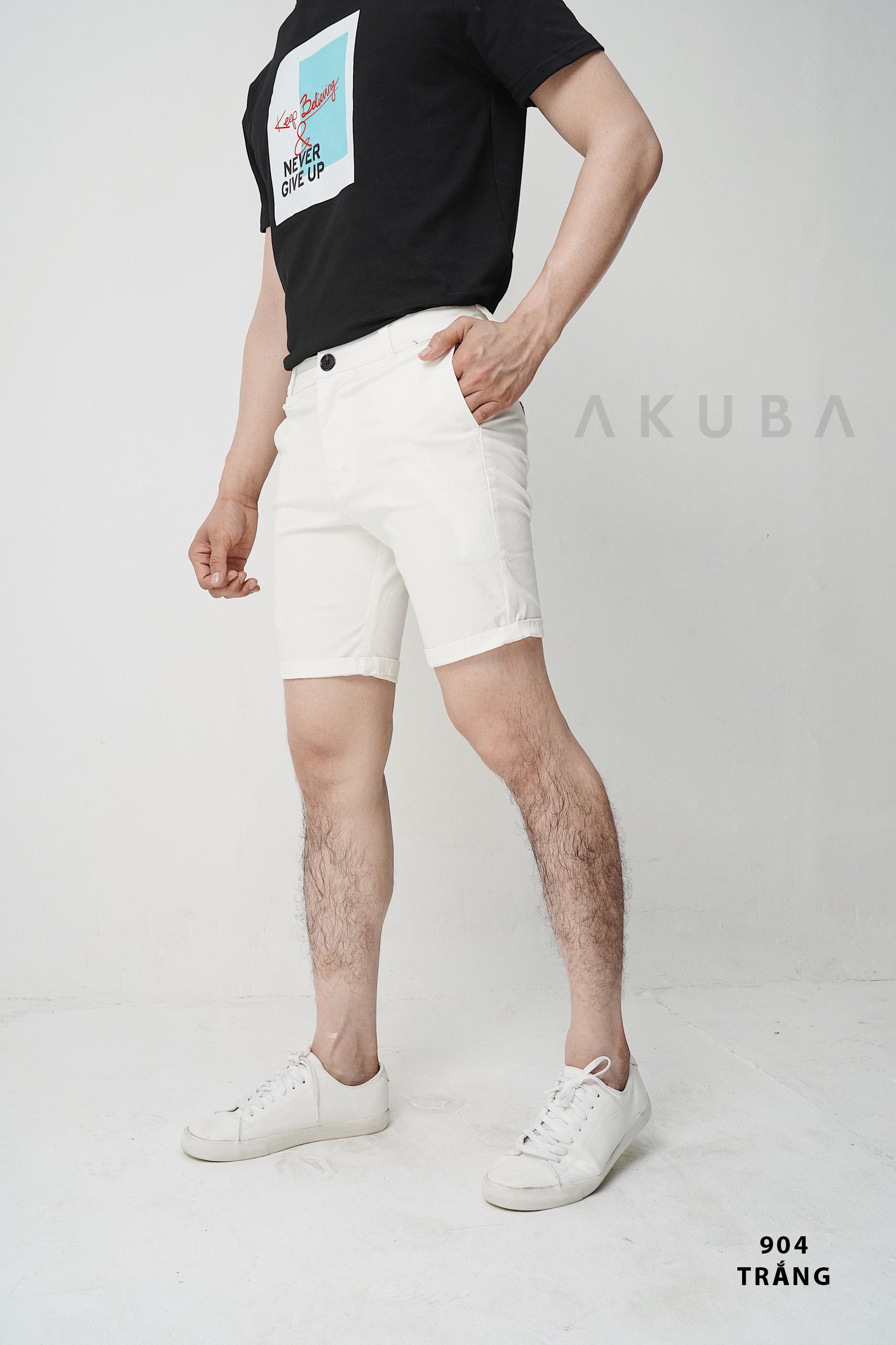 Quần Short Nam Kaki Trơn AKUBA | 904