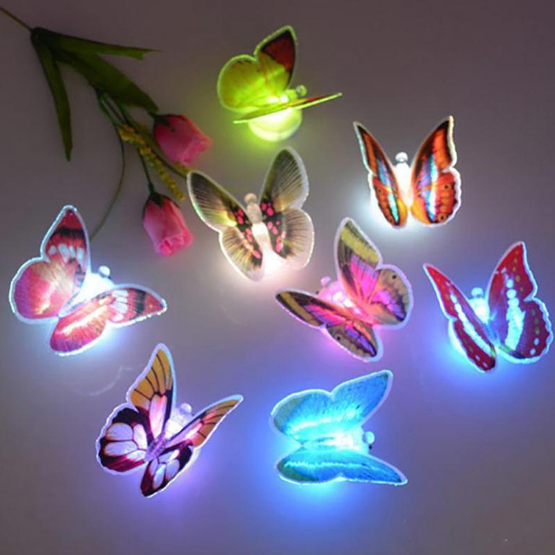 Đèn Led Hình Con Bướm Phát Sáng Dán Tường