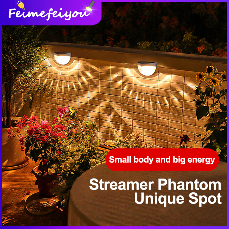 6 LEDs solar outdoor wall light waterproof automatically ON/OFF super bright wall lamp for Outdoor Garden Yard Park Garage Street Deck Fence Patio Path