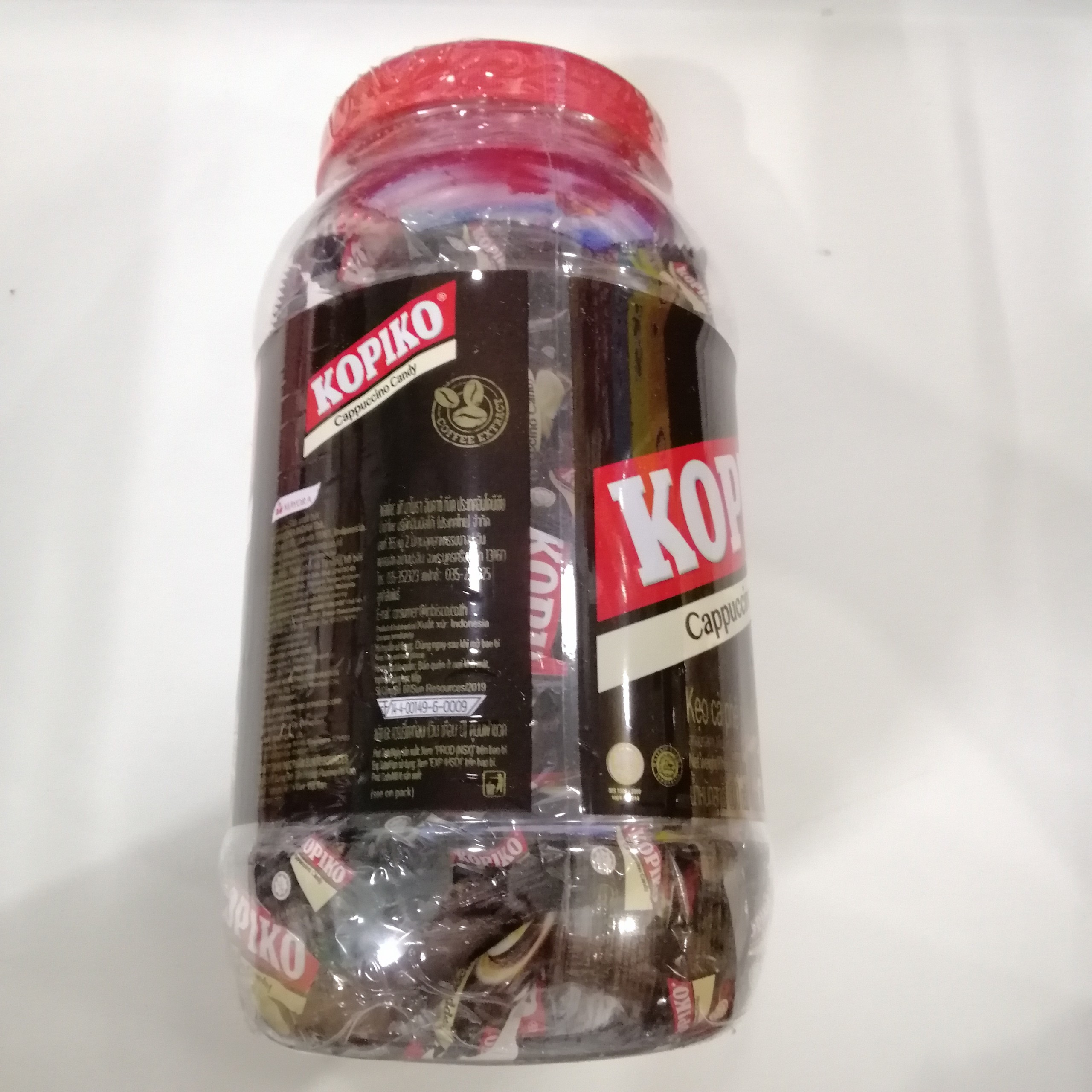Kẹo Cà Phê Sữa Kopiko Cappuccino Candy (Hủ 560g)