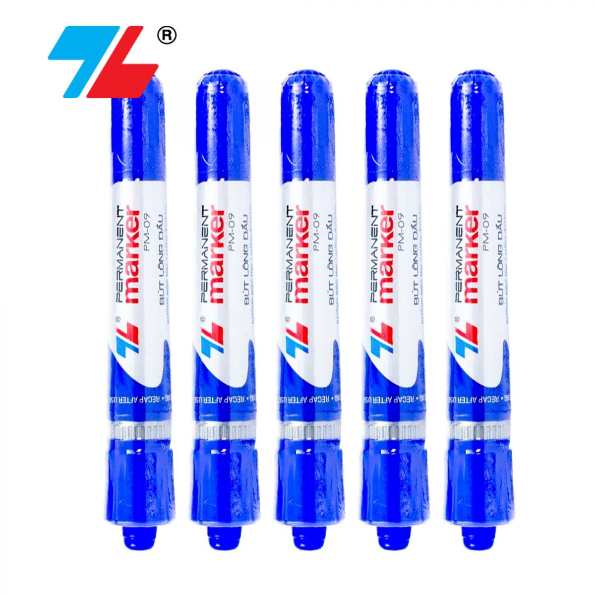 Bút Lông Dầu Thiên Long PM-09 Xanh Đẹp