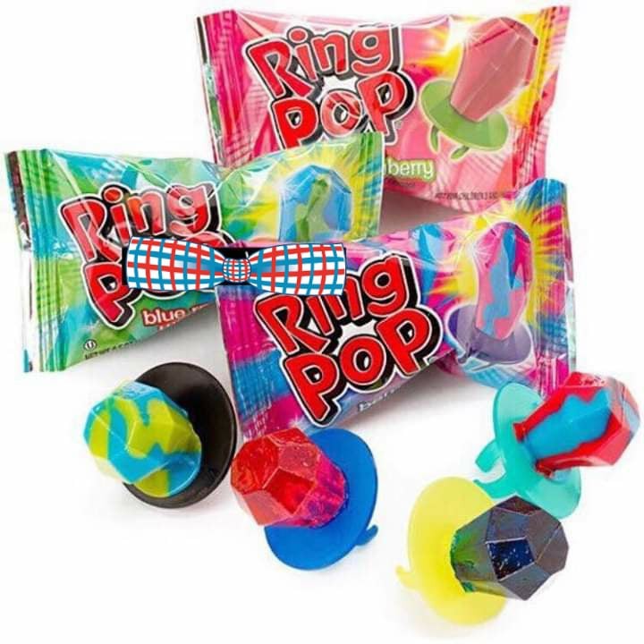 [HCM]Kẹo Nhẫn Mỹ Ring Pop Red White & Blue 1 cái