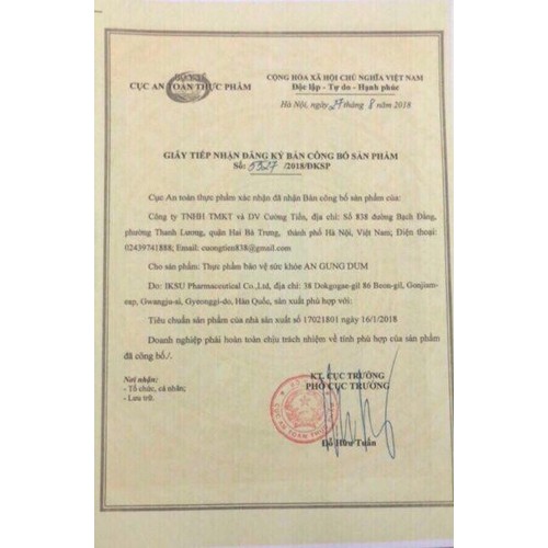 An cung ngưu hoàng hoàn thanh tâm