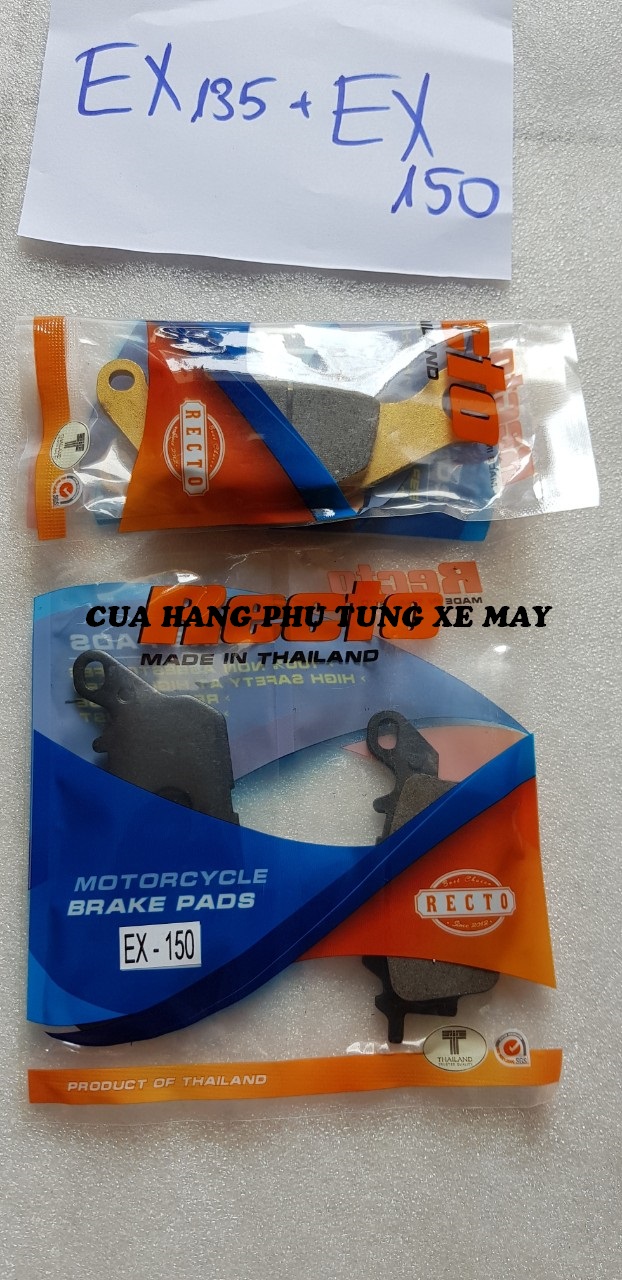 Bố thắng đĩa RECTO gắn xe EX 135/ EX 150 ( 2 cặp trước - sau )