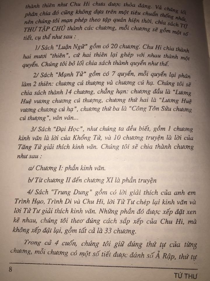 Sách Tứ Thư Tập Chú