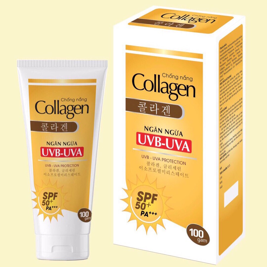 Kem Dưỡng Da Chống Nắng Collagen- Tuýp 100gr