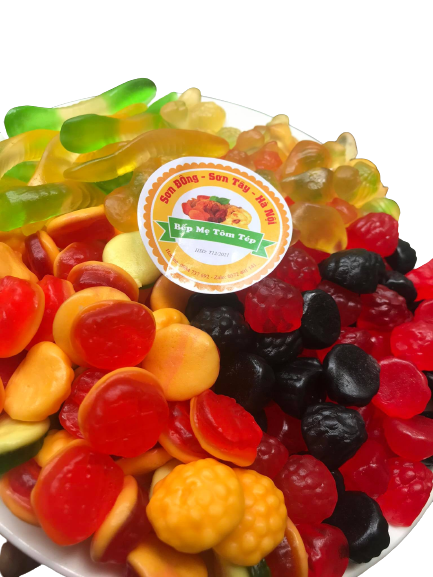 1Kg kẹo dẻo chíp chíp trái cây cây mix đủ vị chua ngọt đặc sản Đà Lạt