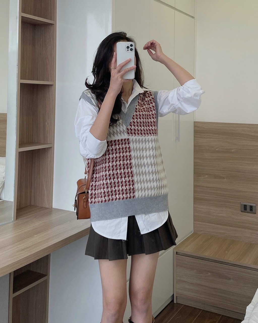 ÁO GILE LEN KẺ 2 MÀU CỔ V