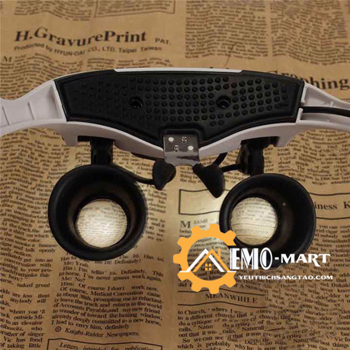 [FreeshipMAX] Kính lúp đeo mắt có đèn V4