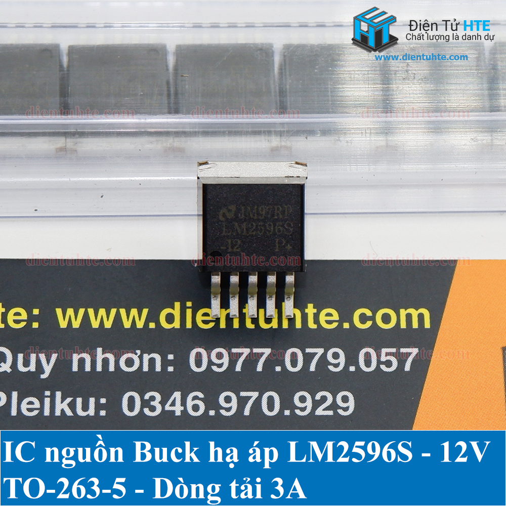 Combo 2 ic nguồn hạ áp buck lm2596s 12v 3a to263-5