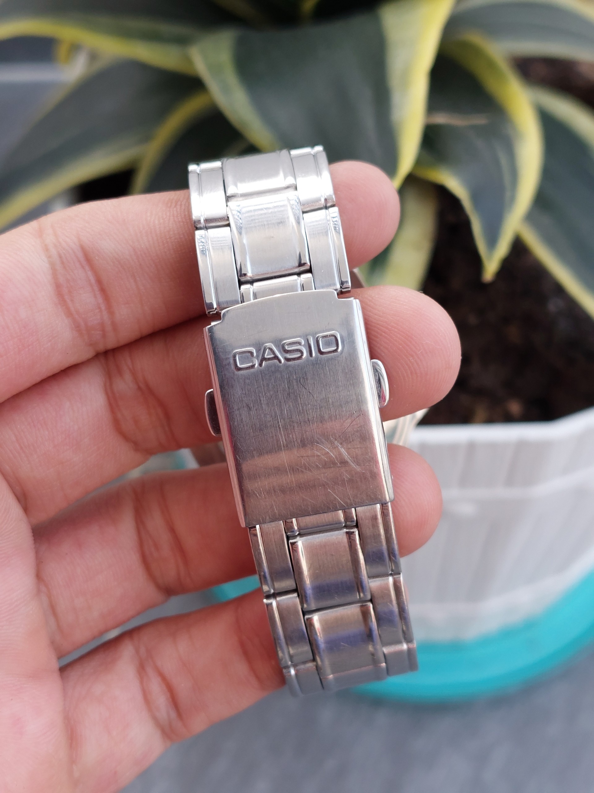 Đồng hồ nam Casio mặt đen chạy pin hàng Si