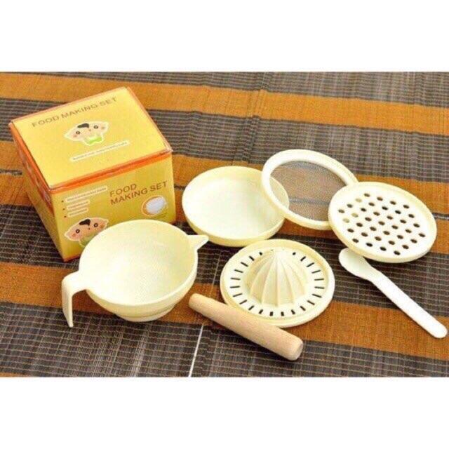 Bộ Đồ Dùng Chế Biến Ăn Dặm 7 Dụng Cụ Cho Bé
