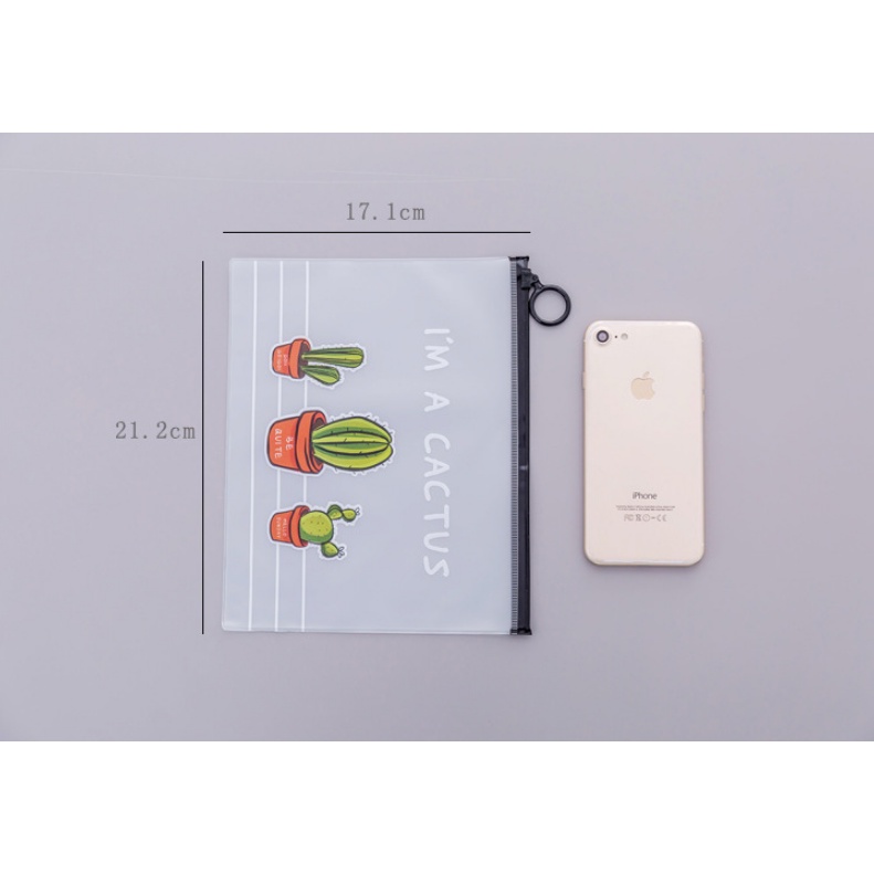Túi Zip Lụa Trong Suốt Đựng Bút, Mỹ Phẩm (1216TZL)