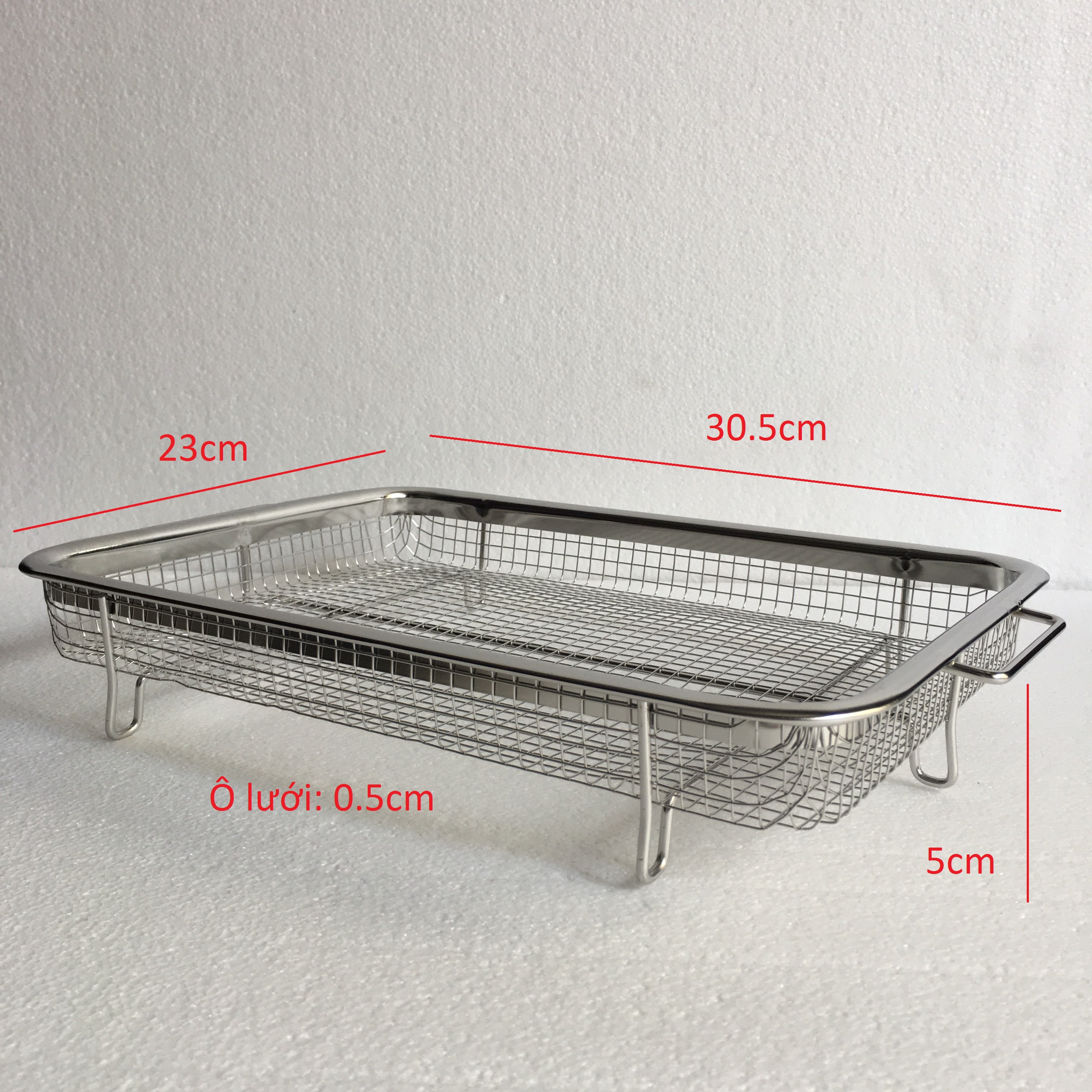 2 Rổ lưới Inox dùng cho nhà bếp.