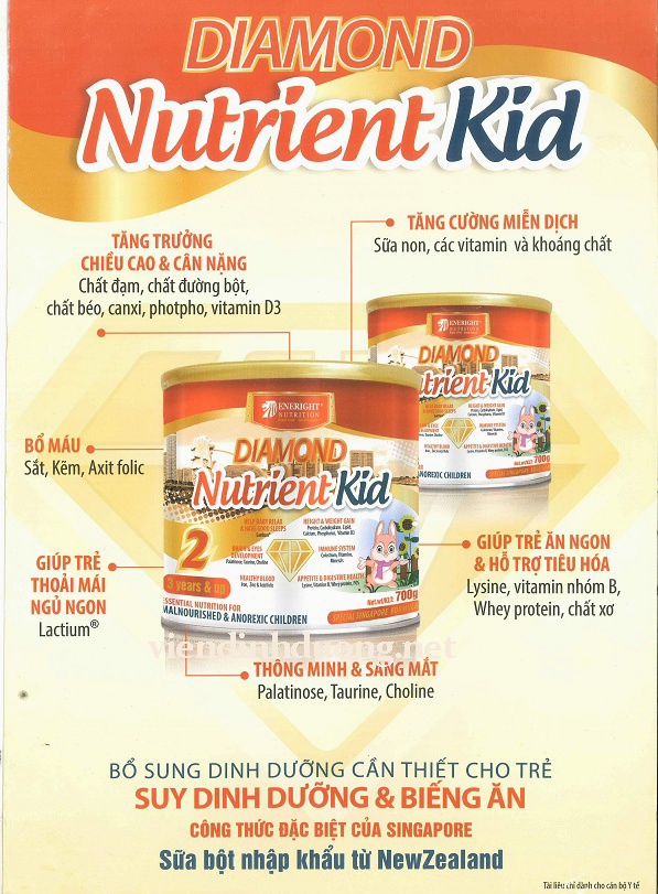 Sữa Diamond Nutrient Kid 1 700g (6-36 tháng)