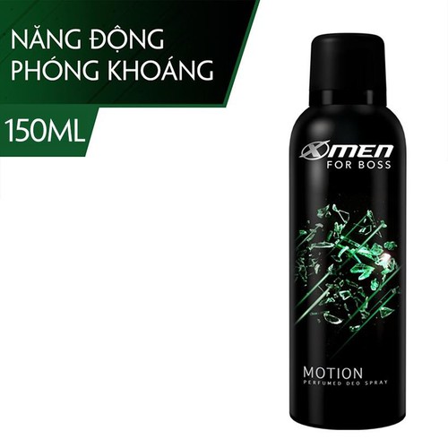Xịt khử mùi X-Men for Boss Motion - Mùi hương năng động phóng khoáng 150ml - Xịt khử mùi X-Men for Boss Motion - Mùi hương