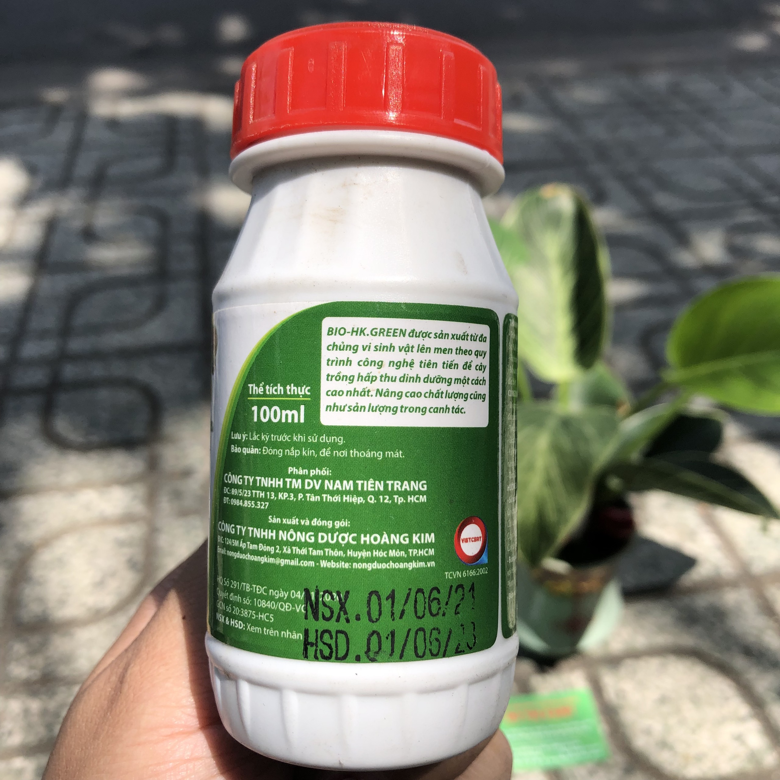 Phân trùn quế thủy phân, dịch trùn quế BIO GREEN đâm chồi mướt lá chai 100ml