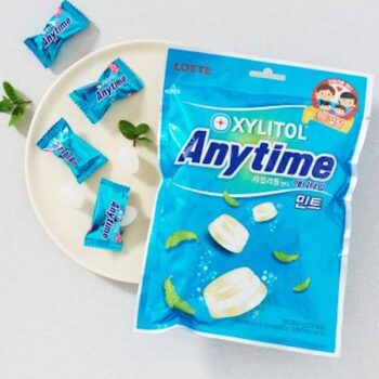 Kẹo Anytime vị sữa bạc hà Hàn Quốc 92g