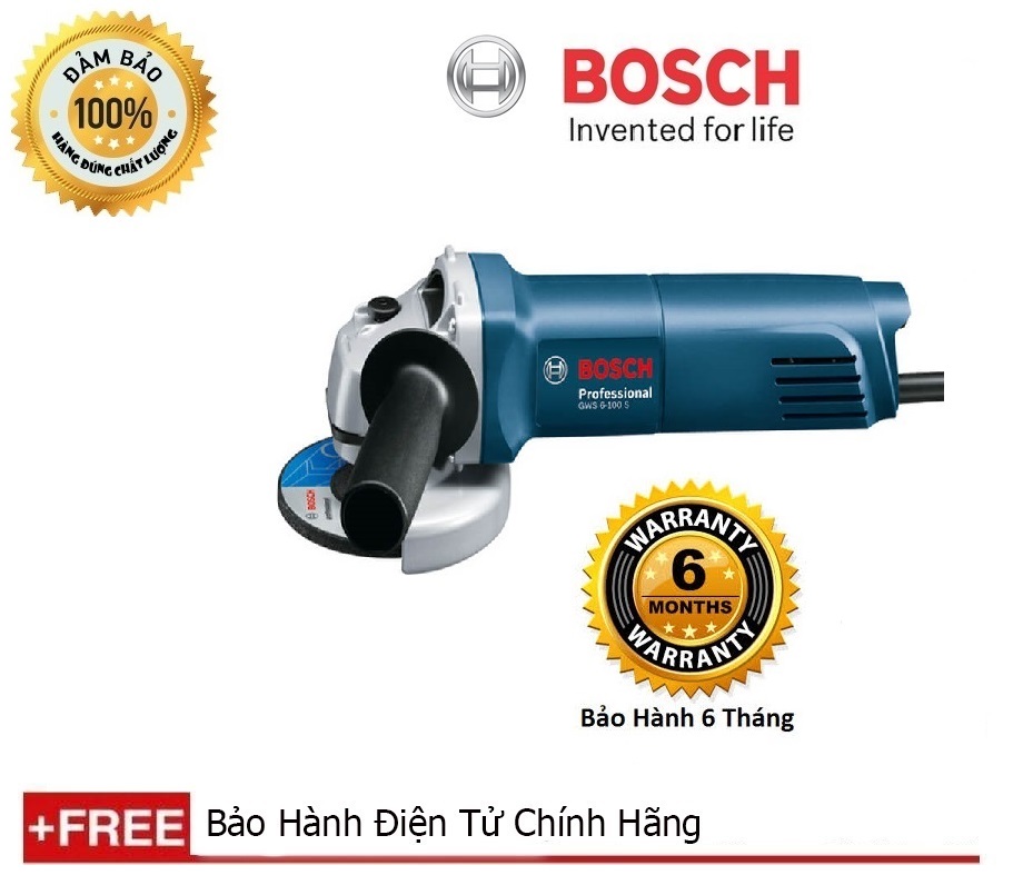 Máy mài góc Bosch GWS 6-100S - Công tắc đuôi