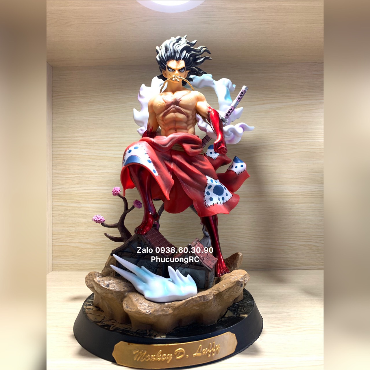 [HCM]Mô hình One Piece - Nhân Vật Luffy Kimono Snake Man 37cm