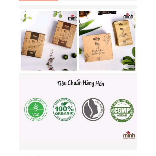 Thuốc nhuộm tóc thảo dược Dalabo (3 gói nhuộm + 1 gói gội)