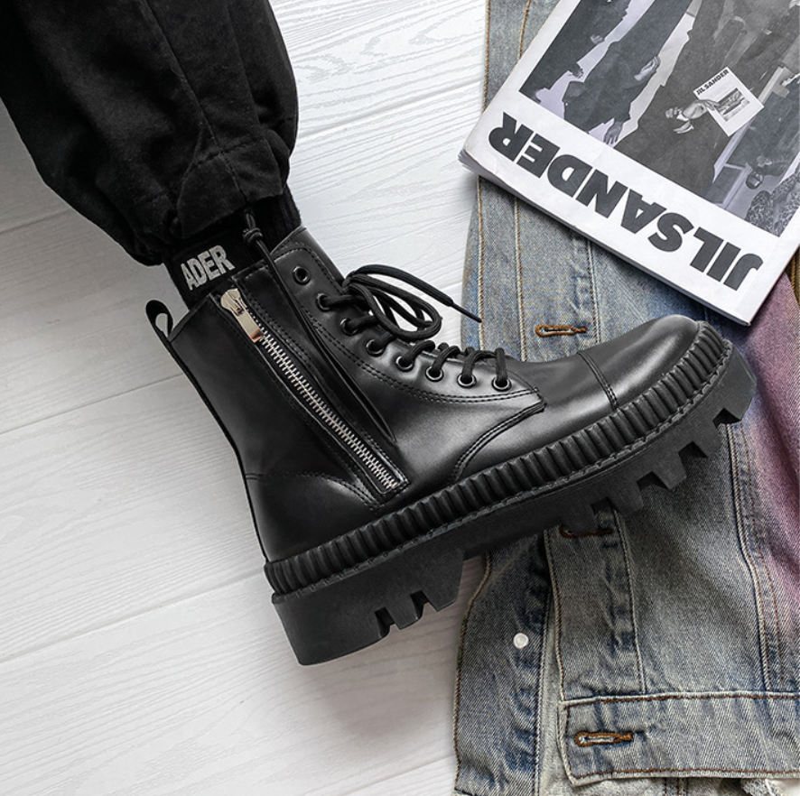 Bốt cổ cao khóa zip dr martens phiên bản 2021 INF - 2 tăng chiều cao 6,5 cm