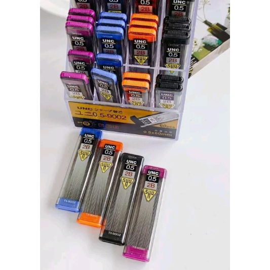 Ruột Chì Bấm Kim UNC 2B 9002 Chất Lượng Tốt Ngòi 0.5mm