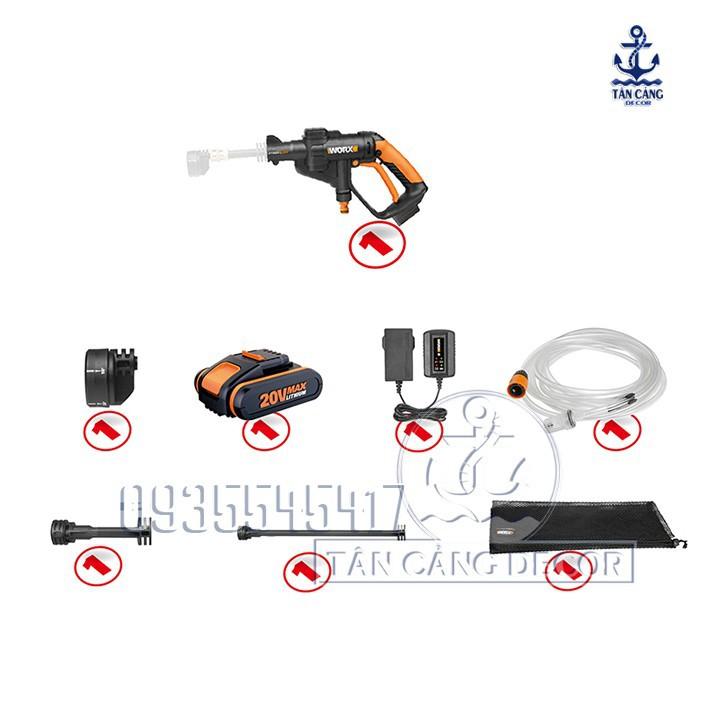Máy xịt áp lực pin worx hydroshot wg629