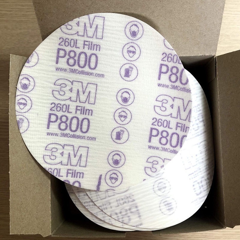 Combo 10 tờ giấy nhám đĩa đánh bóng 3m 00970 gold finishing film disc p800