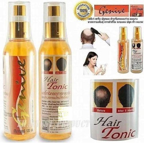 Xịt mọc tóc thái lan genive tonic hair 120ml - giảm rụng tóc, kích mọc tóc