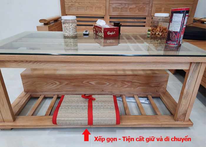 Chiếu cói 1m4 x 1m9 xếp gấp gọn nhẹ
