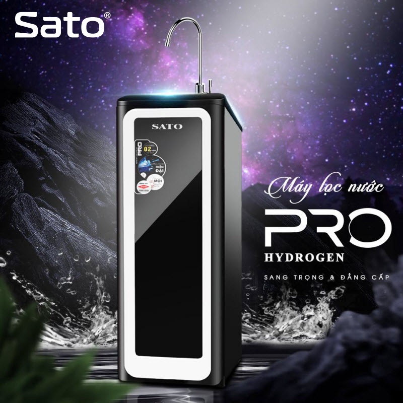 Máy lọc nước hydrogen pro sato pro5309hd 9 cấp lọc bảo hành chính hãng 24 tháng