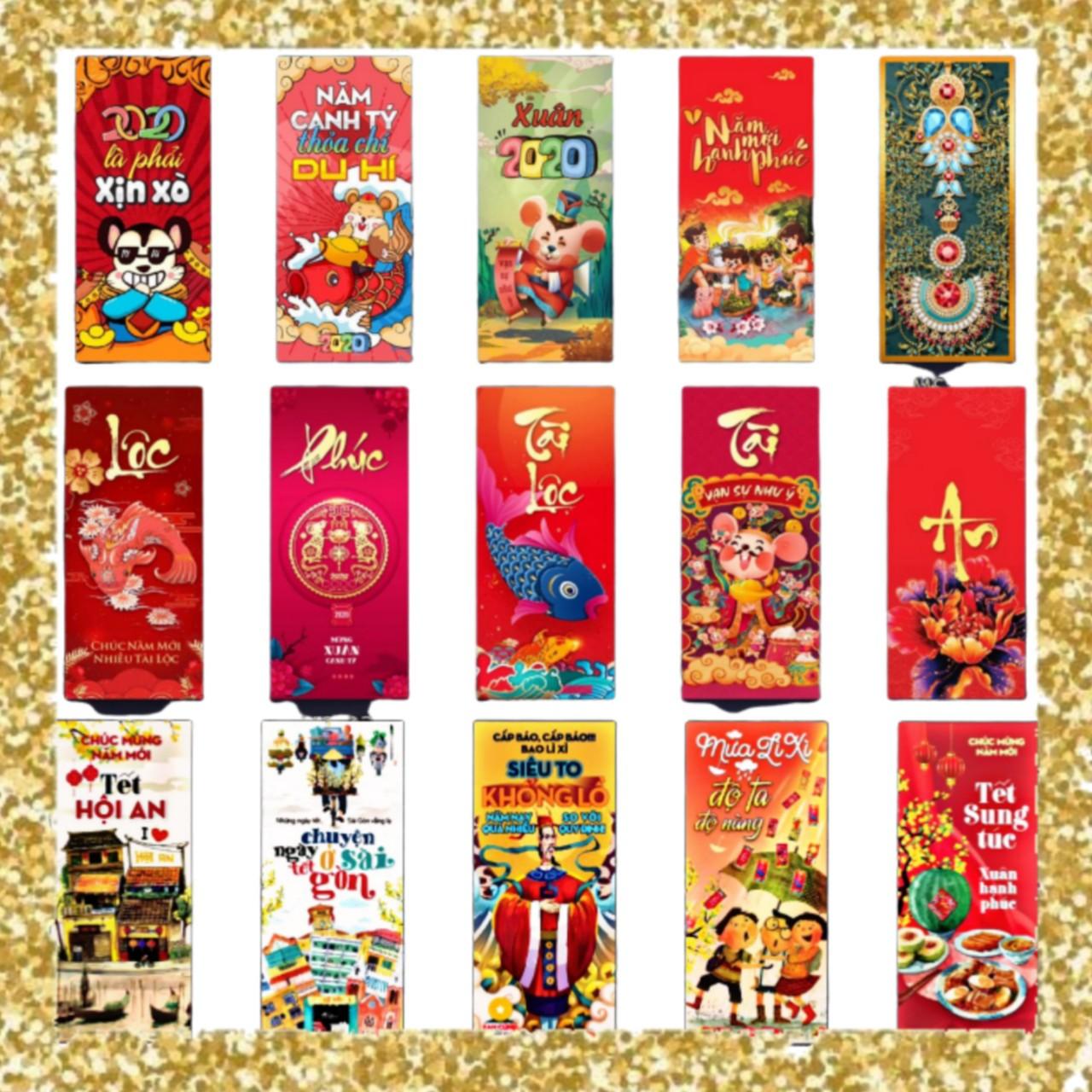 [Hàng Tết] Combo 100 Bao Lì Xì Tết Canh Tý 2023