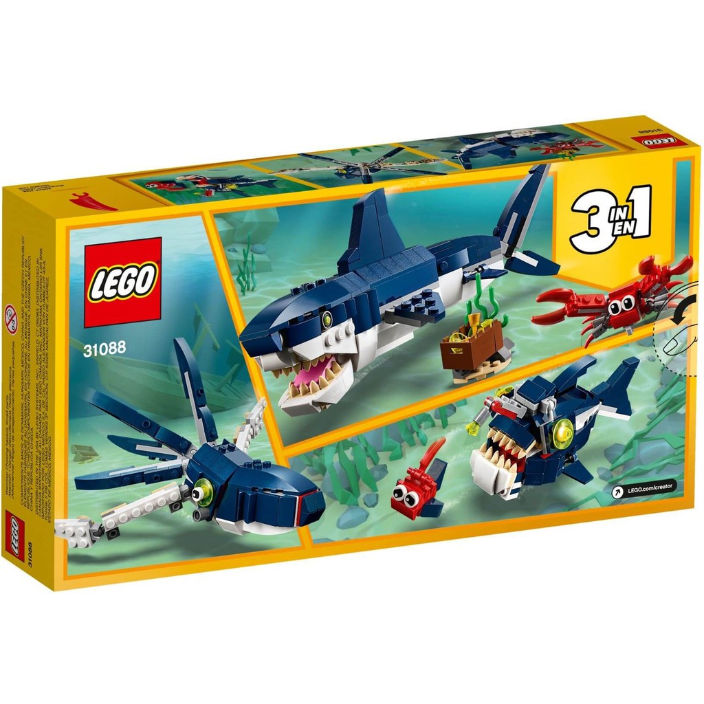 LEGO Creator 31088 - Xếp hình Cá Mập - Bạch Tuộc 3-trong-1