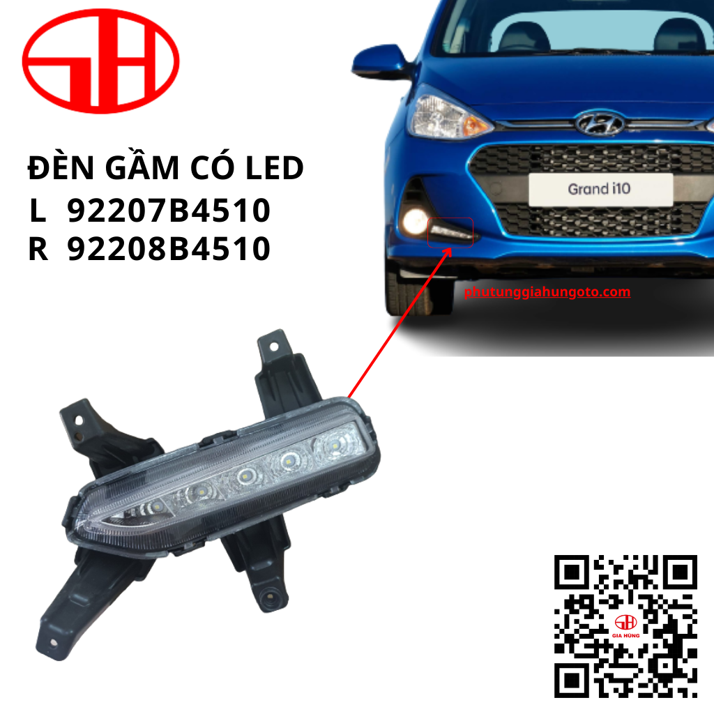 Hyundai Grand i10 2017 5kW led car chassis light (92207b4510-92208 b4510)