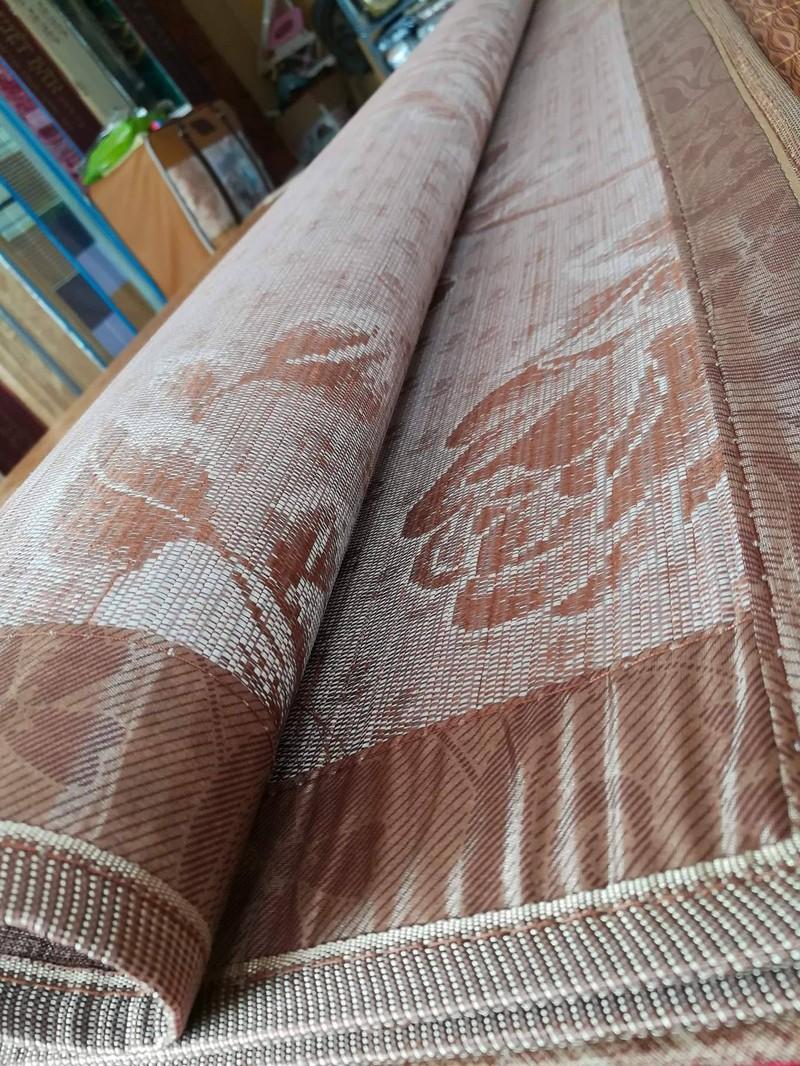 Chiếu Trúc Vân Gỗ Lót Lụa Cao Cấp 180cm x 200cm