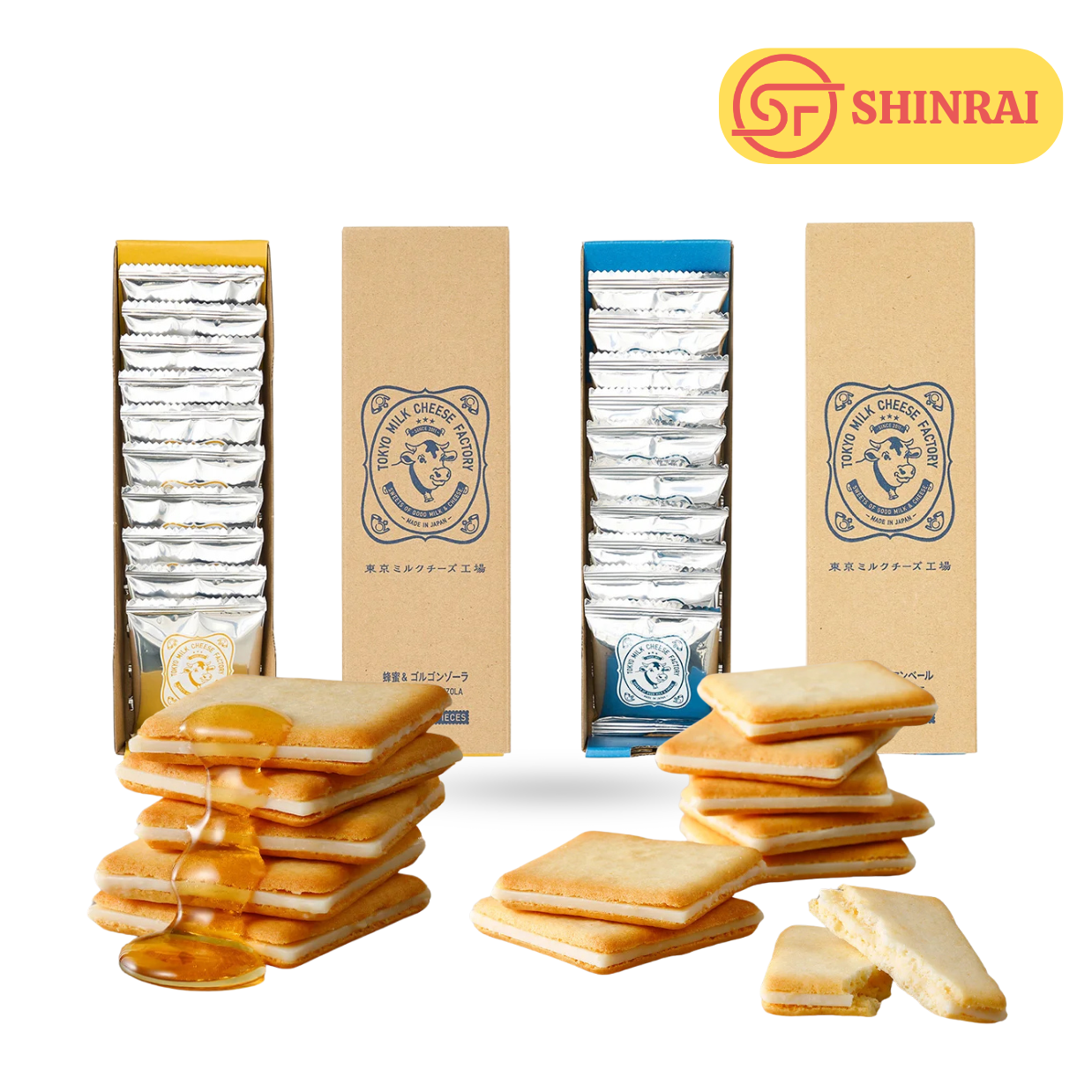 BÁNH QUY PHÔ MAI TOKYO MILK CHEESE FACTORY – TINH HOA BÁNH NGỌT NHẬT BẢN - Hộp 10 bánh | Quà tặng Nhật Bản cao cấp